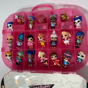 LOL Surprise Lot & Fashion Runway Carrying Case w/ Dolls, Pets, & Accessories